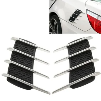 

Hood Side Shark Gill Simulation Air Flow Vent Sticker For Car Decoration, Pack Of 2,Size: 22Cm X 20Cm X 2Cm