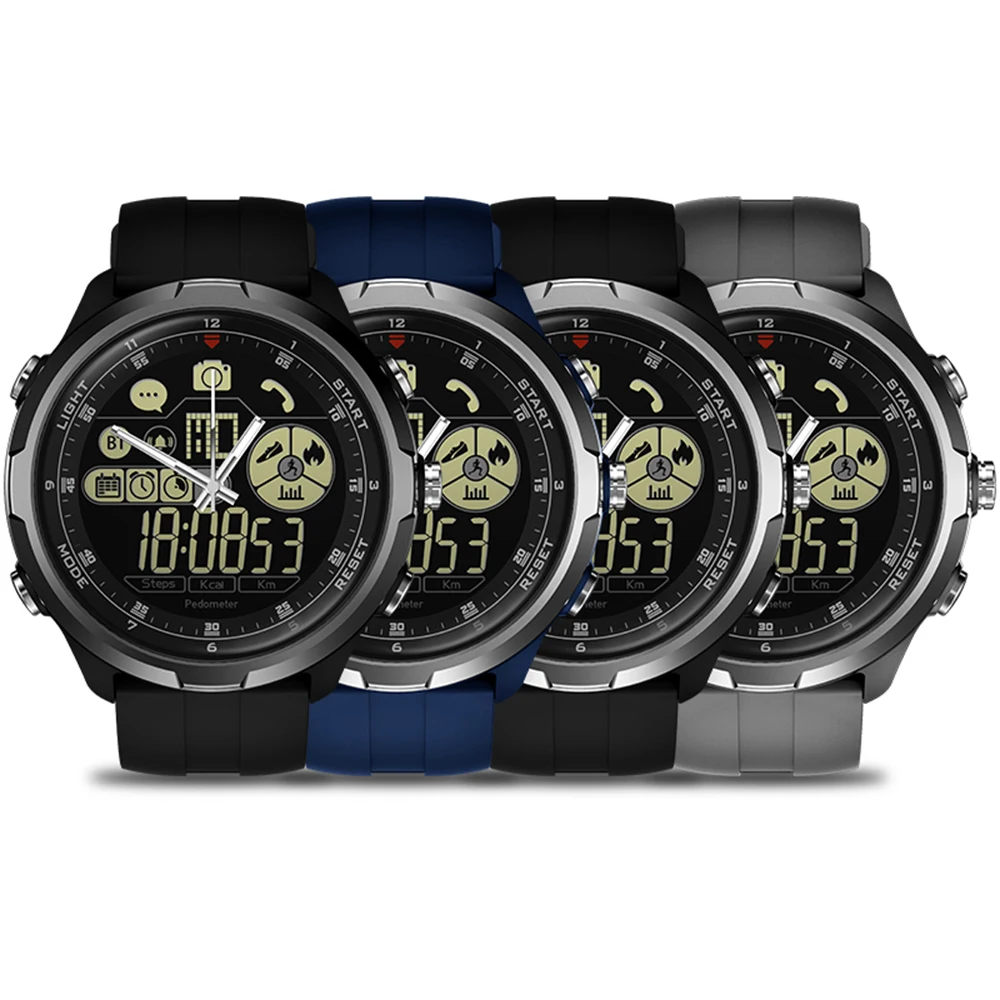 

BT4.0 5ATM Waterproof Sports Luminous Multifunctional Men Smartwatch for iOS 7.0 Android 4.3 Zeblaze VIBE 4 HYBRID Smart Watch
