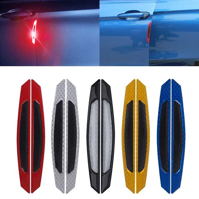 4PCS Universal Super Reflective Strips 3D Sticker Car Door Body Anti