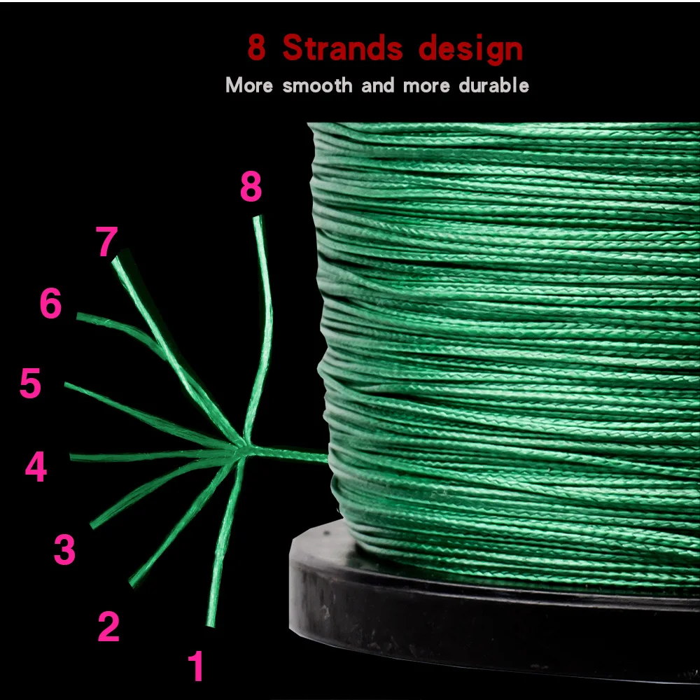 JOSBY 300 м 500 м 1000 м 4 нити 8 нитей многоцветная PE плетеная леска многофиламентная рыболовная леска для ловли нахлыстом Новинка