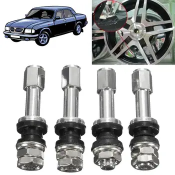 

4Pcs Tr48E Aluminum Tubeless Tire Valve TPMS Car Metal Straight Mouth Valve Core Automotive Exterior Accessories