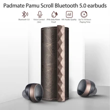 Padmate PaMu, прокрутка, беспроводные Bluetooth 5,0 наушники, спортивные наушники, IPX6, водонепроницаемые, стерео, сенсорные наушники, громкая связь, звонки