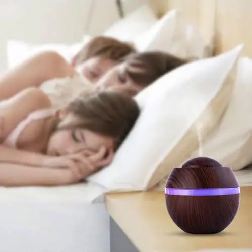 

500ML LED Ultrasonic Round Air Humidifier Purifier Aroma Oil Diffuser Aroma Therapy PO