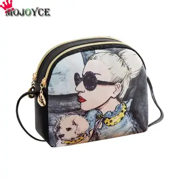 

Women Shoulder Bags Cartoon Print Handbags Messenger Bag Cute Zipper Tote crossbody bags for women