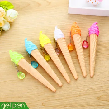 

6 pcs/lot creative ice cream pen kawaii gel pen caneta material escolar stationery office school supplies gift