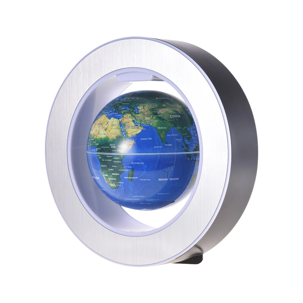 6 дюймов, магнитный, парящий в воздухе, светящийся Глобус, карта мира со светодиодная цветная подсветка для струйного принтера Desk украшения Детский образовательный подарок