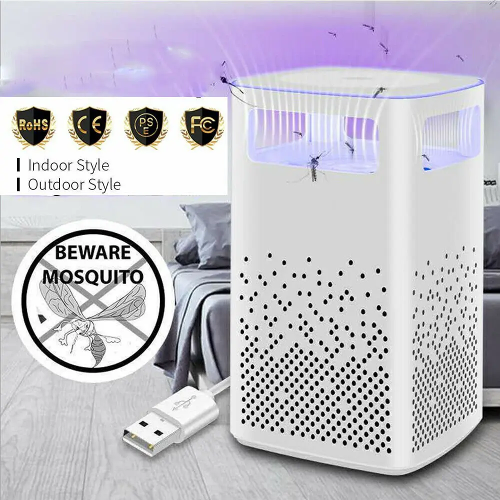Новинка 2019 USB фотоcatитический репеллент против комаров лампа ловушка для