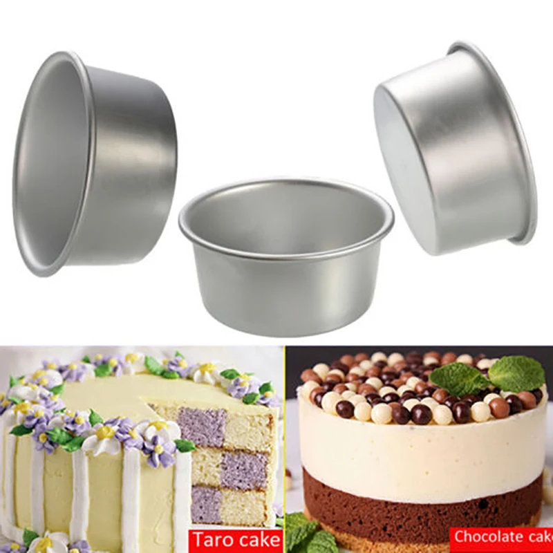 

champagne Cake Mold Inch Aluminum Alloy Round Cake Baking Mould Pan Tin Mold Tray Bakeware Tool Round Cake Pan