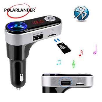 

Car Charger Cigarette Lighter Bluetooth Handsfree CarKit Bluetooth FM Transmitter MP3 Player Car Kit Charger For Smart Phone