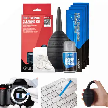 

4 pcs Full Frame DSLR SLR Camera Sensor CCD/CMOS Camera Cleaning Kit VSGO DDR-32 for Digital Cameras Matrix Clean