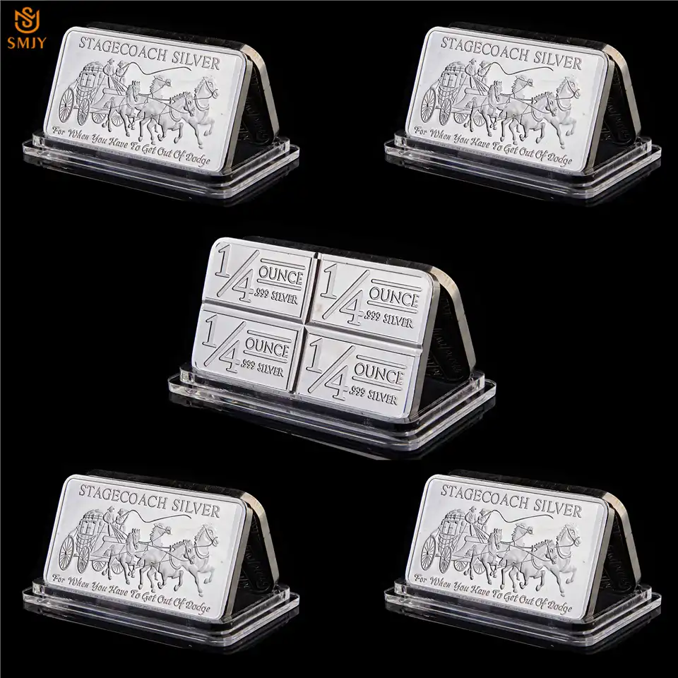 5pcs Lot Northwest Territories Mint Replica Stagecoach 1 4 Ounce 5pcs Lot Northwest Territories Mint