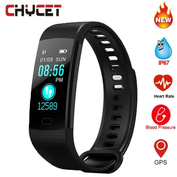 

Fitness Bracelet Y5 Pro Color Screen Blood Pressure GPS Fitness Tracker Waterproof Heart Rate Monitor Pedometer Bracelet