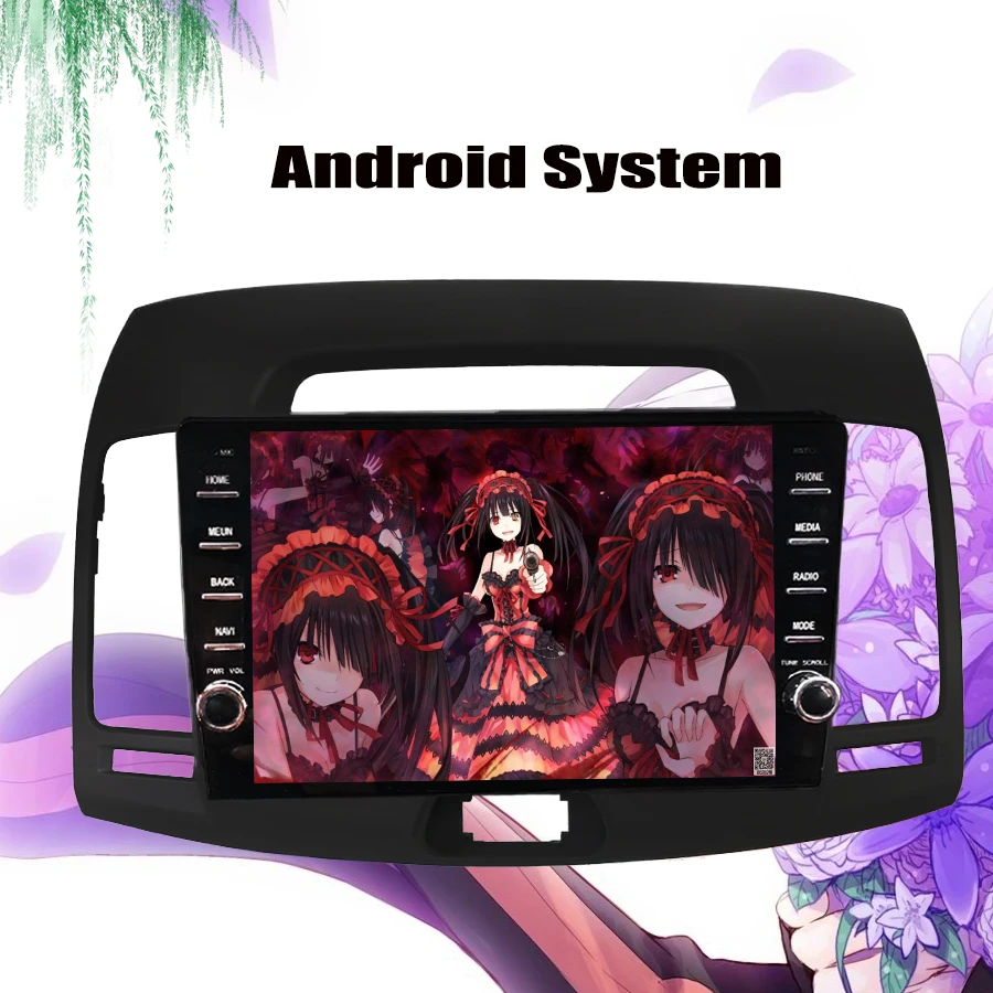 Восьмиядерный android 10 0 2 din автомобильный dvd мультимедийный плеер для Hyundai Elantra 2007 2012