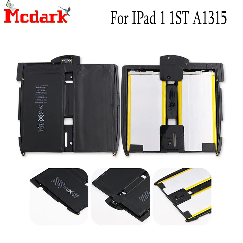 Mcdark для iPad 1 1st A1315 A1219 A1337 Сменные Аккумуляторы для ноутбуков с большой емкостью 5400 мАч, запасная батарея для iPad 1 1st