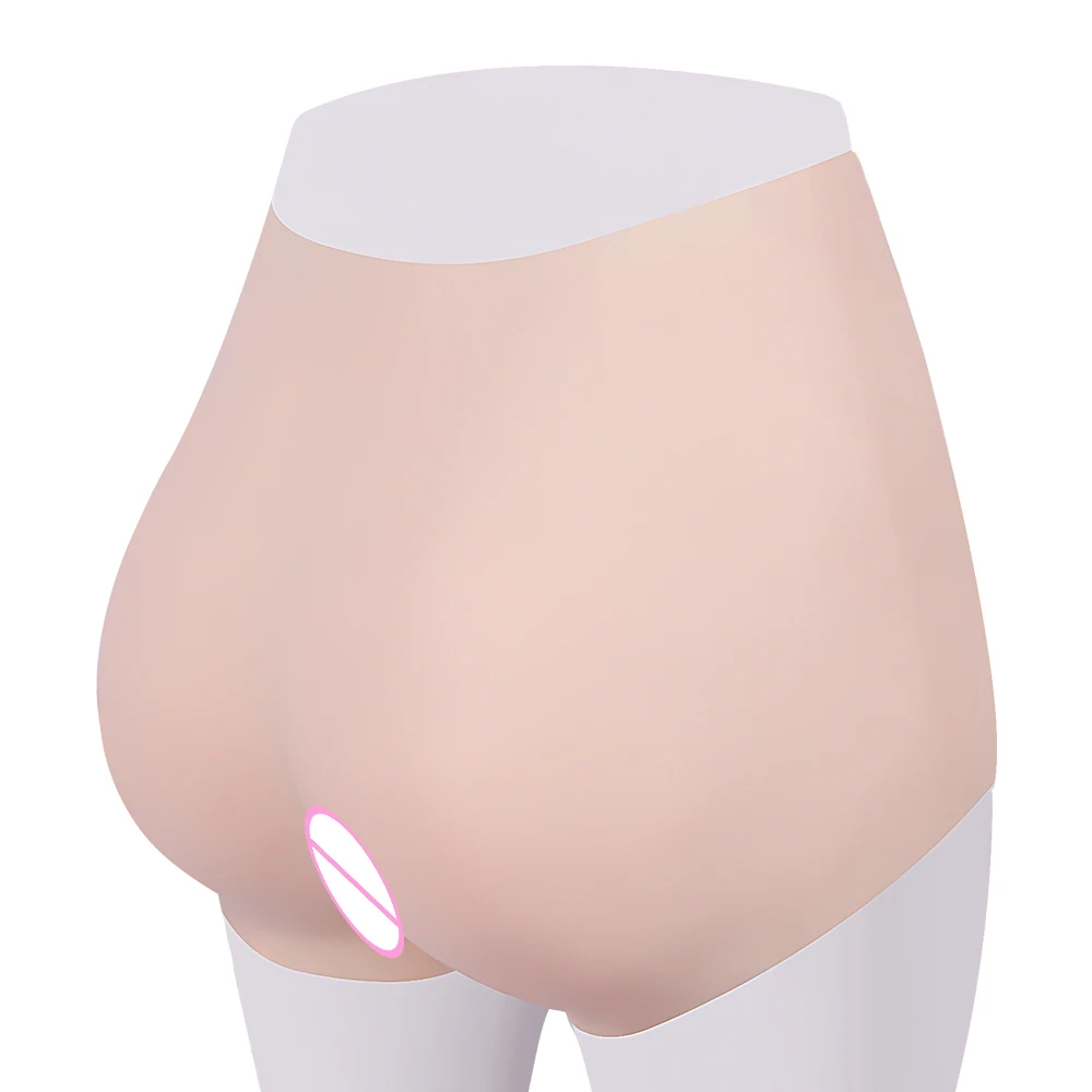 KOOMIHO Silicone Realistic Increase Hips Boxer Crossdresser Fake Ass Pussy Underwear Shaper Hip Up Transgender Drag Queen Tit 2G