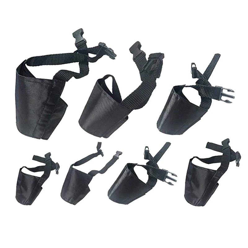 

Dog Muzzles Suit, 7 PCS Anti-biting Barking Pet Muzzles Adjustable Dog Muzzle Mouth Cover for Small Medium Large Extra Dog - B
