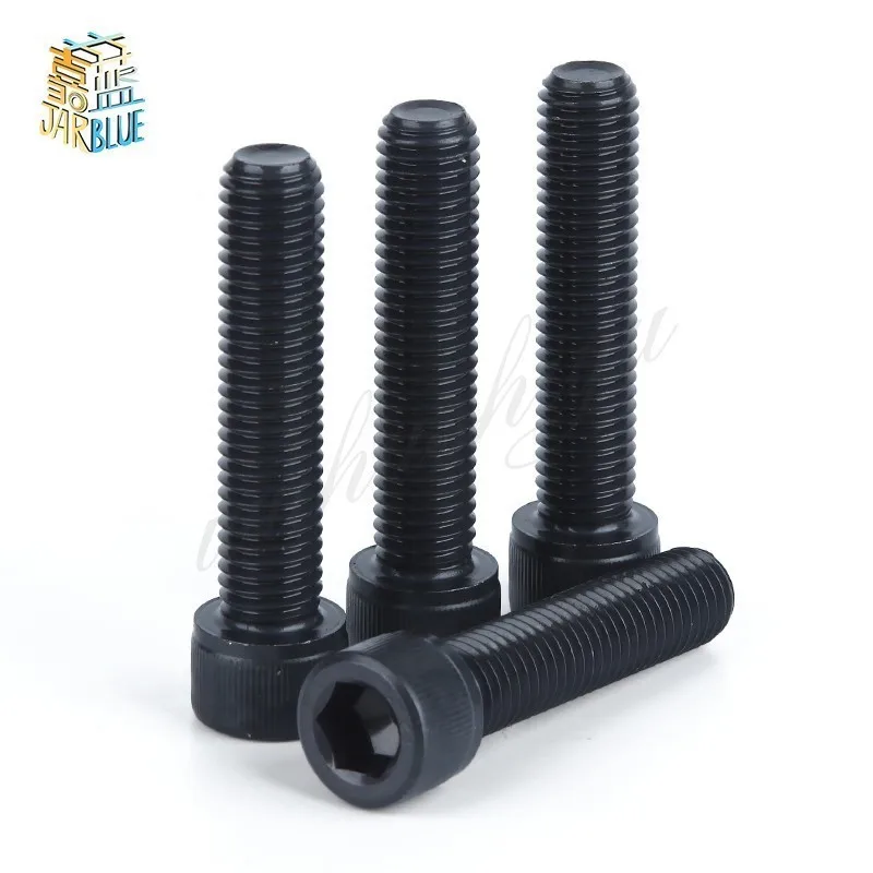 

Din912 Metric Thread Screws M2 M2.5 M3 M4 M5 M6 M8 Black Grade 12.9 Alloy Steel Hex Socket Head Cap Screw Bolts 3 4 5 6 8 10 Mm
