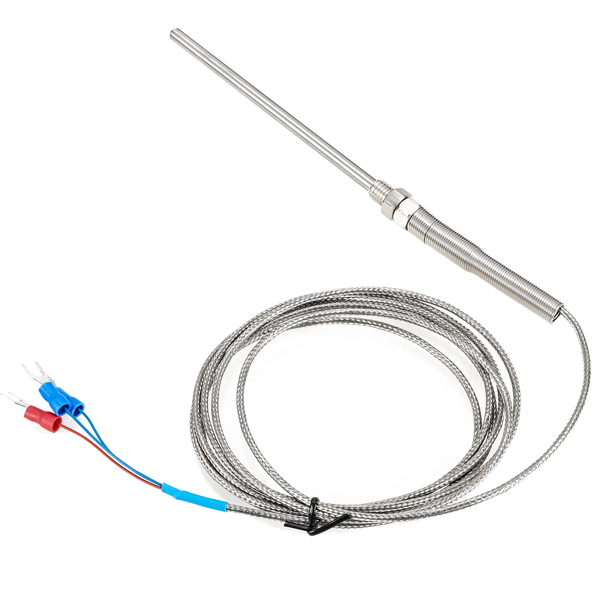 

Durable Pt100 Stainless Temperature Sensor Probe Cable Mayitr Thermocouple Probe With 3 Wires Terminal 2m Length