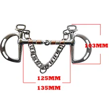 Нержавеющая сталь конский бит Kimberwicke бит твердый шарнирный рот с крюком и бинокулярной цепью конское оборудование