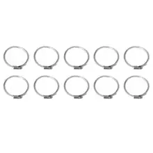 10 шт. зажимы для шланга из нержавеющей стали Червячные приводные топливные зажимы для шланга 70-90 мм