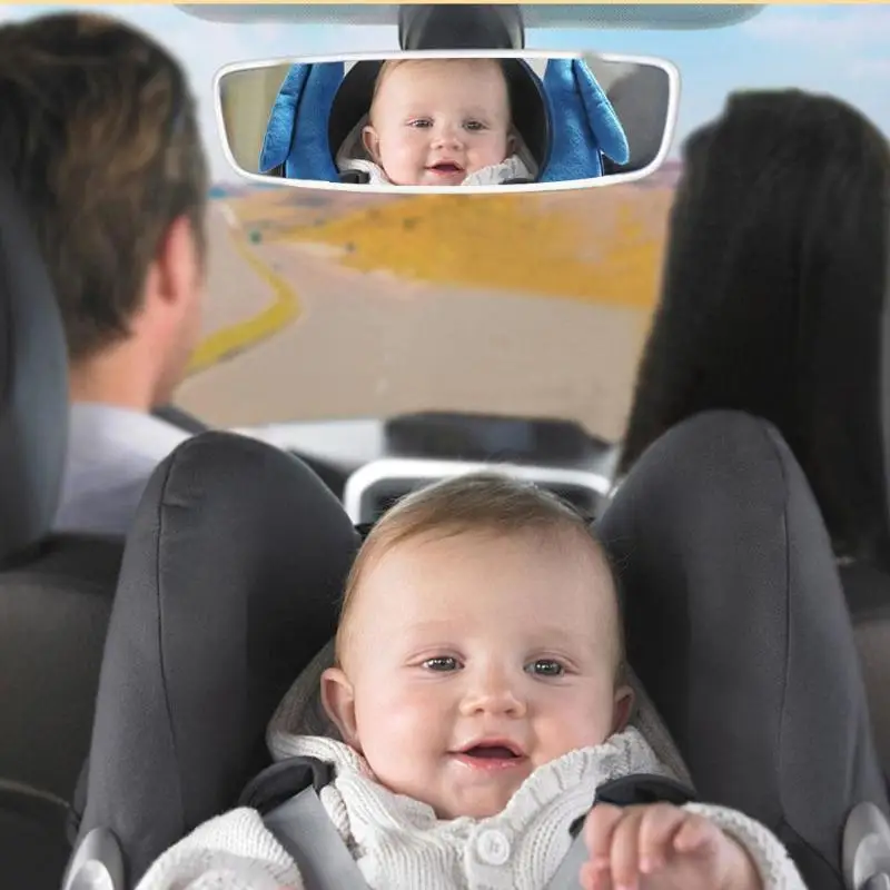 Cartoon Penguin Adjustable Baby Car Back Seat Mirror Kid Safe View Monitor Headrest Mount For | Мать и ребенок