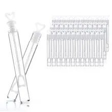 AFBC палочка для свадебных церемоний сердечная трубка пузырьки 60 шт. Свадебные любимые украшения стола вечерние аксессуары