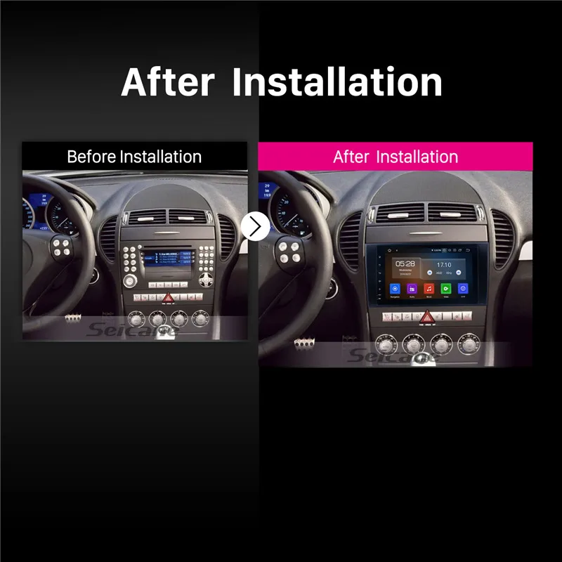 Discount Seicane Android 9.0 IPS Car Unit GPS Stereo for 2000-2011 Mercedes SLK Class R171 SLK200 SLK280 SLK300 SLK55 Autoradio Player 5