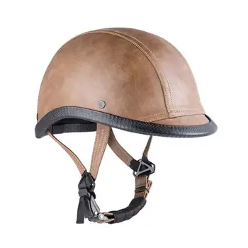 

Motorcycle Helmet Resistant To Falling Approved Ultra Low Profile Beanie Flat Black No Peak Motorcycle Helmet