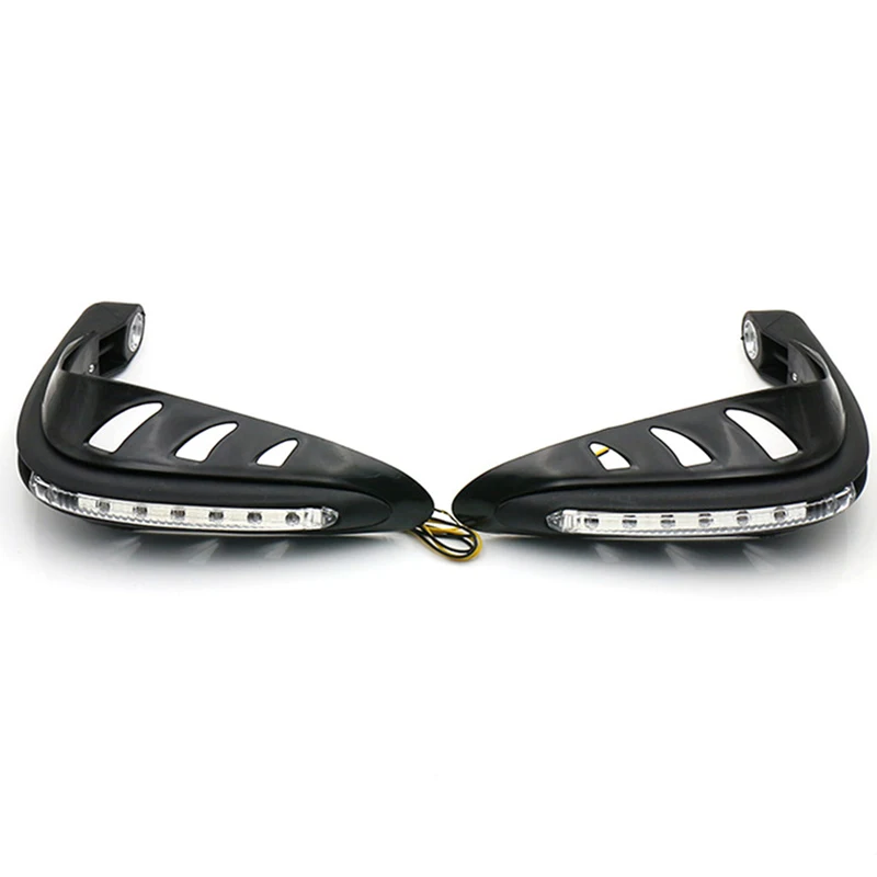 

1 Pair Motorcycle Handlebar Hand Protector With Led Light Handguards Led Hand Guard Universal Hand Guards Motor Accessories