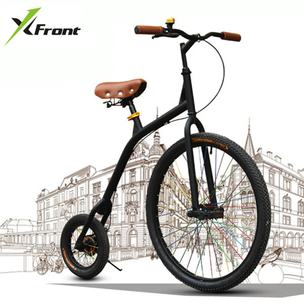 New Brand City Retro Bike Bicycle Carbon Steel Large And Small Wheel Cycling Bicicleta Blue/green/white/black Bicycle