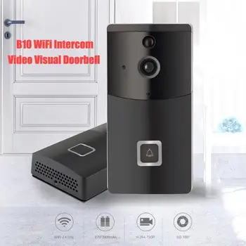 

B10 Smart Wireless WiFi Intercom Video Visual Doorbell Two Way Audio PIR Motion Sensor Infrared Home Security Doorphone