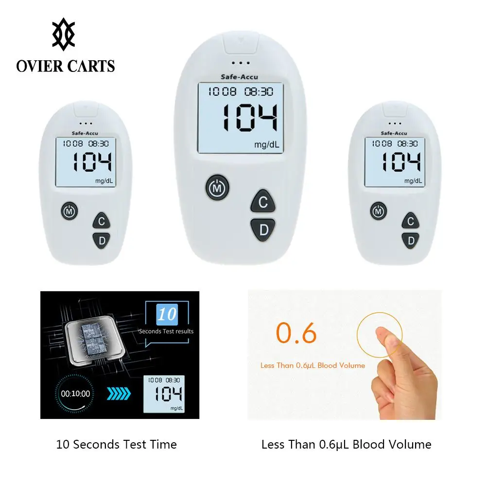 

Blood Glucose Monitor Diabetes Testing Tool With 200 Blood Glucose Test Strips Blood Glucose Meter 10 Seconds Test Health Care