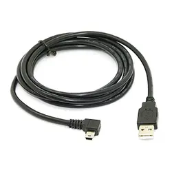 Mini USB B Тип 5pin мужской прямоугольный 90 градусов к USB 2,0 Мужской кабель для передачи данных 1,8 м