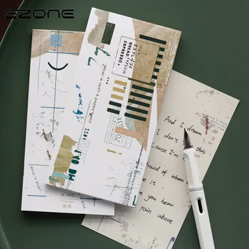 

EZONE Art Element Sticker Notes Creative Simple Art Style Pattern Memo Pad Memorandum Day Plan Notebook Office School Supply