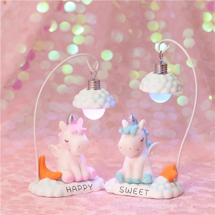 

Cartoon Night Lamp unicorn romantic LED Light Luminaria Night Lamp Dolls Toy for Baby Kids Gift Home Decor