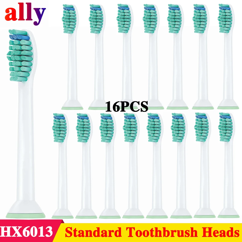 16X сменные насадки для щёток для Philips насадки на зубные щетки Sonicare ProResults HX6013 Sonicare DiamondClean Flexcare HealthyWhite