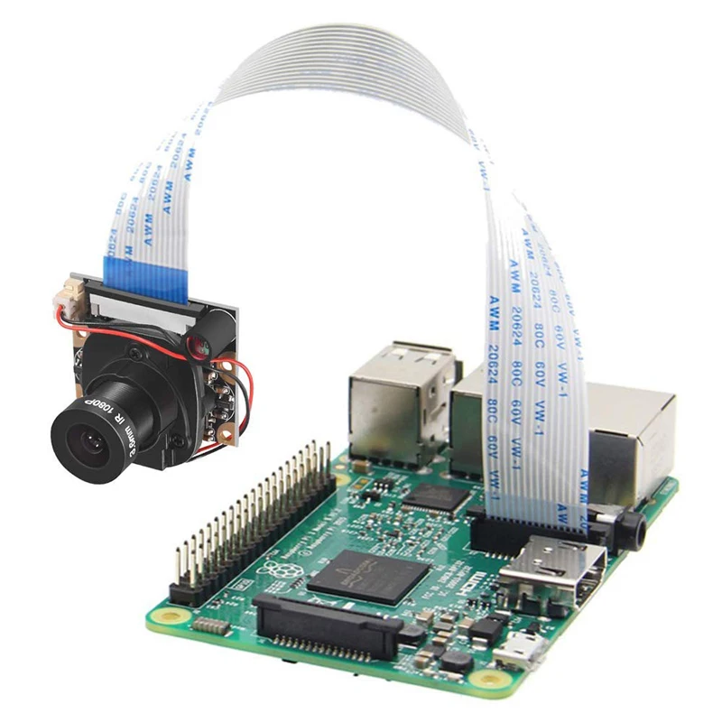 For Raspberry Pi Camera Module with Automatic IR-Cut Night Vision Camera 5MP 1080p HD Webcam for Raspberry Pi 2 Model B