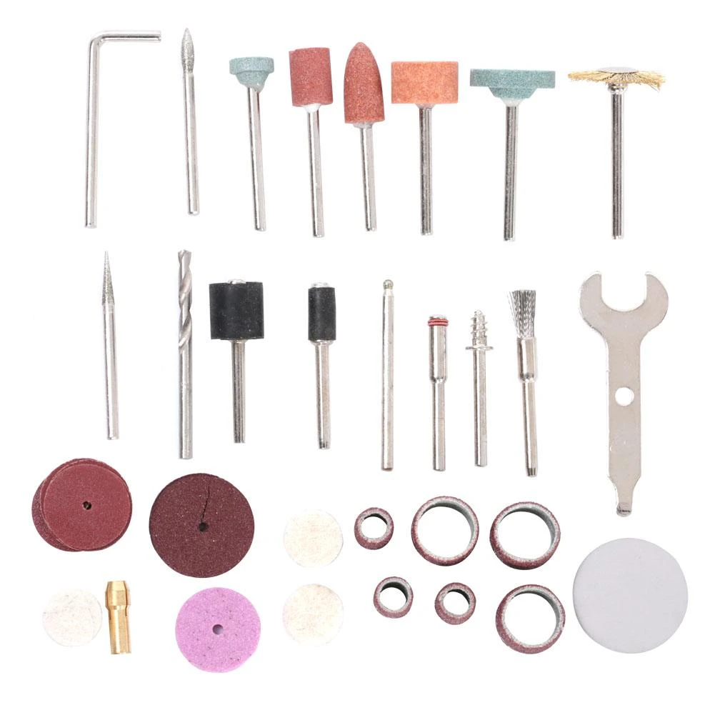 40Pcs Rotary Tool Accessory Bit Set Sanding Grinding Polishing Cutting Kit