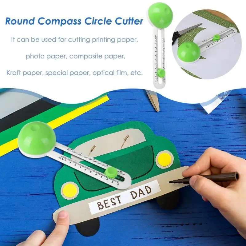 

Circle Cutter Round Cutting Knife Model Patchwork Compass Circle Cutter Circular Paper Scrapbooking Cards Cutters