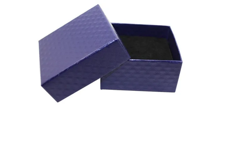1 Pcs Square Jewelry Organizer Engagement Ring for Brooch Necklace Bracelet Display Gift Box Holder Black Red White Kraft Paper
