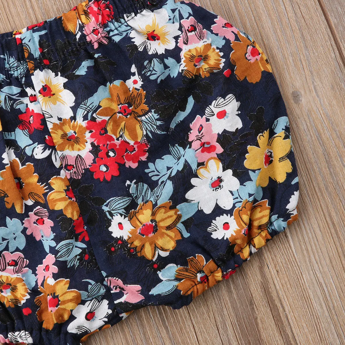Pudcoco  Lovely Baby Girl Casual Floral Printed Loose High Waist Short Pants 6M-3Y