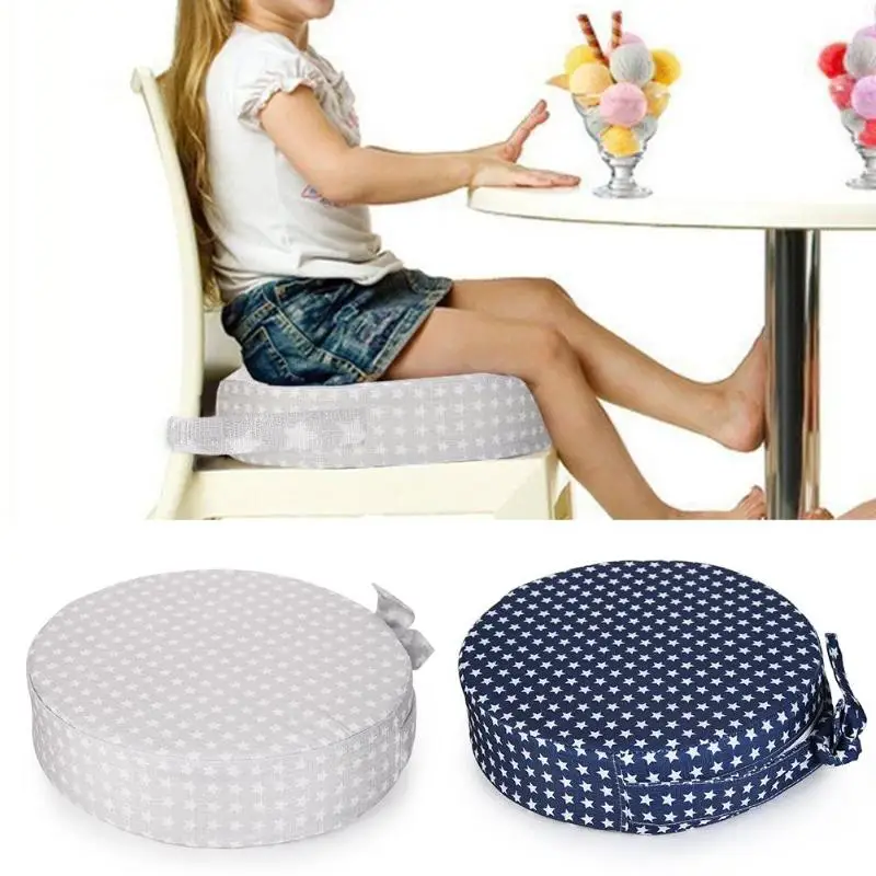 

Stars Print Round Detachable Seat Baby Dining Chair Cushion Booster Mats