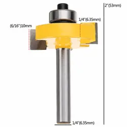 1 шт. 100% Бренд новый и качественный Жесткий сплав 3/8 "t-слот долбежный и Rabbeting маршрутизатор бит 1/4" хвостовик для деревообработки резак