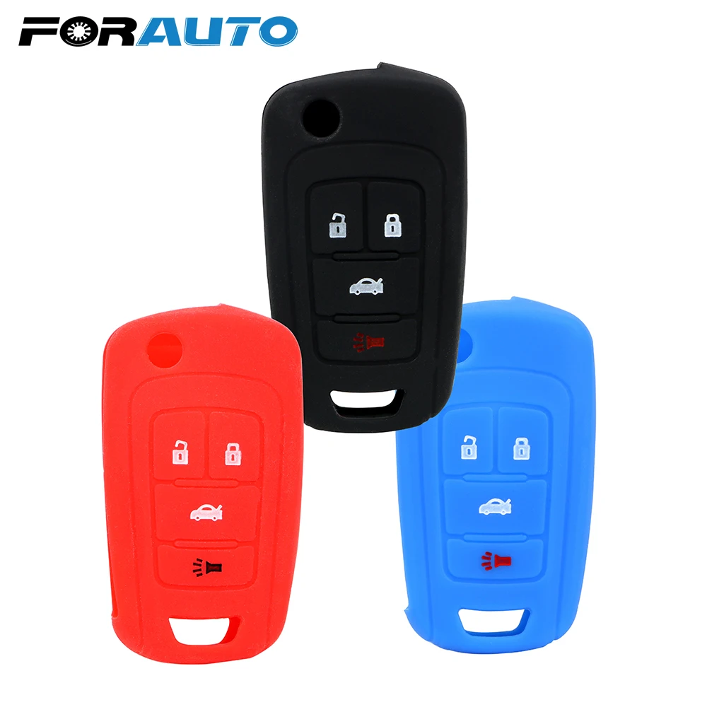 Чехол для ключей FORAUTO автомобиля Buick Chevrolet AVEO CRUZE силиконовый защитный чехол с
