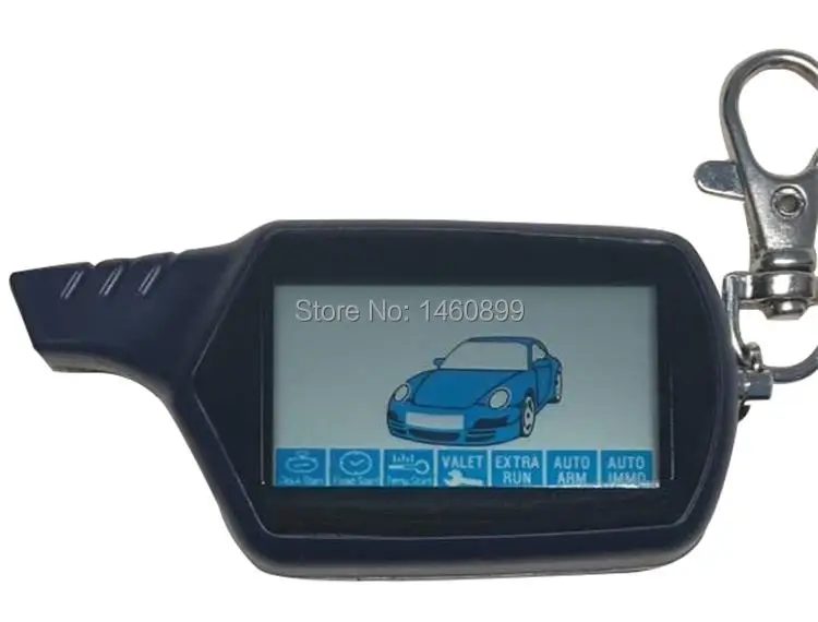 

B9 10Pcs/Lot Russian LCD Auto Engine Start Remote Control For Two Way Car Alarm Starline B9 Twage Key Fob Keychain Trinket