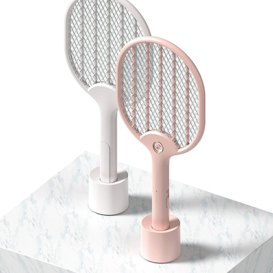 

Multifunction Rechargeable Bug Zapper USB Electric Anti Mosquito Swatter LED Insect Killer Racket White Pink 2019 New Arrival
