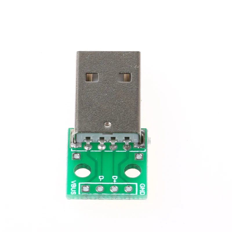 10 шт. тип A USB штекер для DIP 2 54 мм PCB плата питания DIY адаптер конвертер Модуль 4 pin