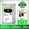 Seagate – disque dur interne HDD, SATA III, avec capacité de 2 to, 2000 go, 7200RPM, Cache de 256 mo, pour ordinateur de bureau, 3.5 pouces, 6 Gb/s ► Photo 1/6