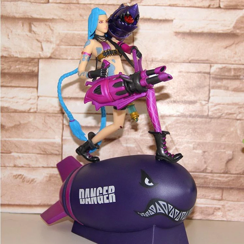 

New With Box League Legends Lord of Jinx Rocket Form PVC Action Figure lol Collectible Model Toy Creative Gift anime figure 33.5