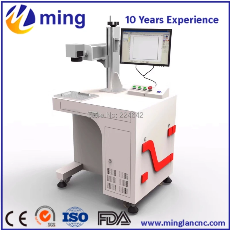 

CE approved fiber marking machine/10w, 20w, 30w fiber laser marking machine for options